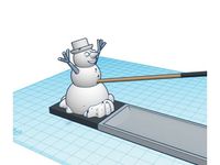 Snowman Incense Holder (No supports) by rkxone