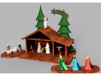 Nativity Scene (Weihnachtskrippe) by kleiner_Lateiner