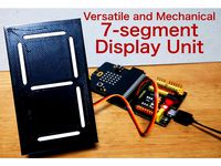 Versatile and mechanical 7-segment display unit by shiura