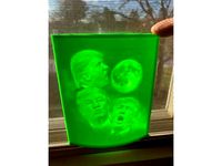 Three Trump Moon Lithophane - Curved by TimMSU1