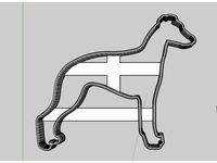 whippet christmas cake mold by Khral