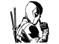 Deadpool stencil 19 by Longquang