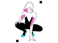 Spider Gwen 3 layered stencil  by Longquang