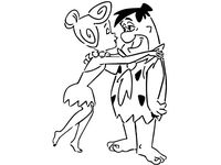 Fred and Wilma stencil by Longquang