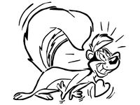 Pepé Le Pew stencil 2 by Longquang