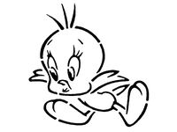 Tweety stencil 2 by Longquang