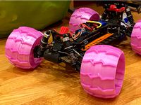 Curiosity snow wheels for RC 4wd buggy Quanum Vandal / FTX Vantage / VRX Spirit by ez_diy_technics