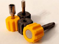 Finger Hex Wrench - 4mm and 1/4-inch by jdegenstein