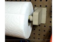 Large paper towel holder for pegboard by likelyoperatorerror