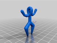 Stick figure pendant by rephrased
