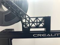 CR-6 SE adapter to top mount existing spool holder (extended vsn) by PlastiDave