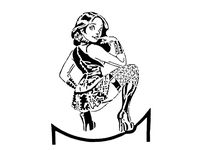 Girl stencil 13 by Longquang