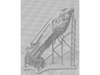 Hollowed and supported Cthulhu Our Saviour Statue by EvilGod