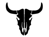 Bull Skull stencil by Longquang