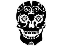 Sugar Skull stencil 2 by Longquang