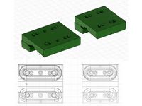 3DP linear bearing (recirculating) and DIY linear rail 6mm bb by Baltojikale