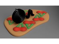 Cute "Lakritzschnecke" with "Happy Cherries" by lichtzeichenanlage