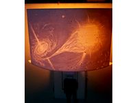 Black Hole Lithophane with Base for Nightlight by MoreBlue4U2