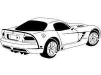 2010 Dodge Viper stencil by Longquang