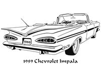 1959 Chevrolet Impala stencil by Longquang