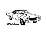 1970 El Camino stencil by Longquang