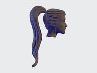 Ponytail long hair by mollymillions