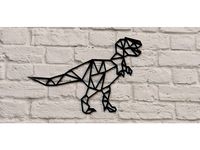 T-rex low poly 2D dino by dnhaas