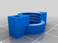 CR-6 SE E3D V6 Hotend Mounting Adapter (Threaded Heatsink) by yokusan