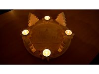Wooden advent wreath by Treibsand_RC