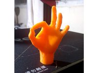 OK Hand Gesture 3D Print by gafeel