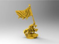 Grotty with Revolushun Waaagh Viktory Flag by maz3r