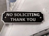 "No Soliciting" Sign by eDorfProductions