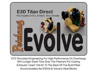 Petsfang / Evolve for E3D Titan Direct & E3Dv6 Hotend. CR10,s,Ender3, Tevo Tornado by dpetsel