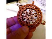keychain / amulet metatron - sacred geometry by chriswberlin