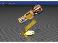 lamp holder with magnetic mount 5x5x5mm magnets by Syzguru11