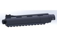 Action Army AAP01 (airsoft) Threaded & Railed Automag barrel fibre optic front sight by Deinhardt