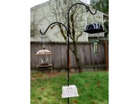 Pole clamp for squirrel proof by demonstrate