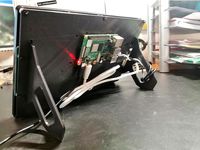 10" inch touch display Raspberry Pi backplane and stand by Phyti1