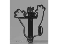 Little Mole (Krtec)  Cookie cutter by JulsD