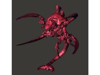 Scarlet Crimson Terrifying Alien by Spannenberg