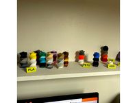 Simple Display Cards for Filament Samples by fuchsr