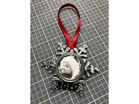 Snowflake Photo Christmas Ornament by ilusnst