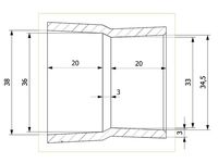 Vacuum adapter - Makita flip saw - Nilfisk vacuum by renkku
