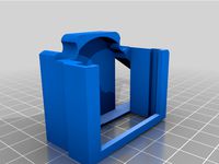 Wanhao D6 Left Fan Mount With Slide On Nozzle by frs101
