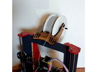Filament Spool Holder (slot on prusa i3 frame) by MaxelO