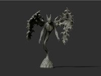 Demon of Shadows 28mm RPG tabletop miniature by arcaneoctopuslab