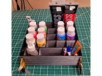 Acrylic Paint and Brush Holder by barasaur