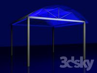 Gazebo with backlight