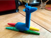 Giraffe Toy (multicolor) by SiameseDream79