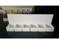Glitter Pot Set Organiser by kamionista